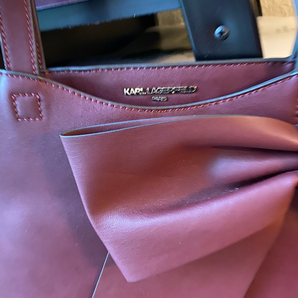 Perfect condition Karl Lagerfeld burgundy bag - Picture 2 of 5